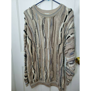 Purely Australian Vintage Cosby Sweater Coogi Style Cotton Men Size L